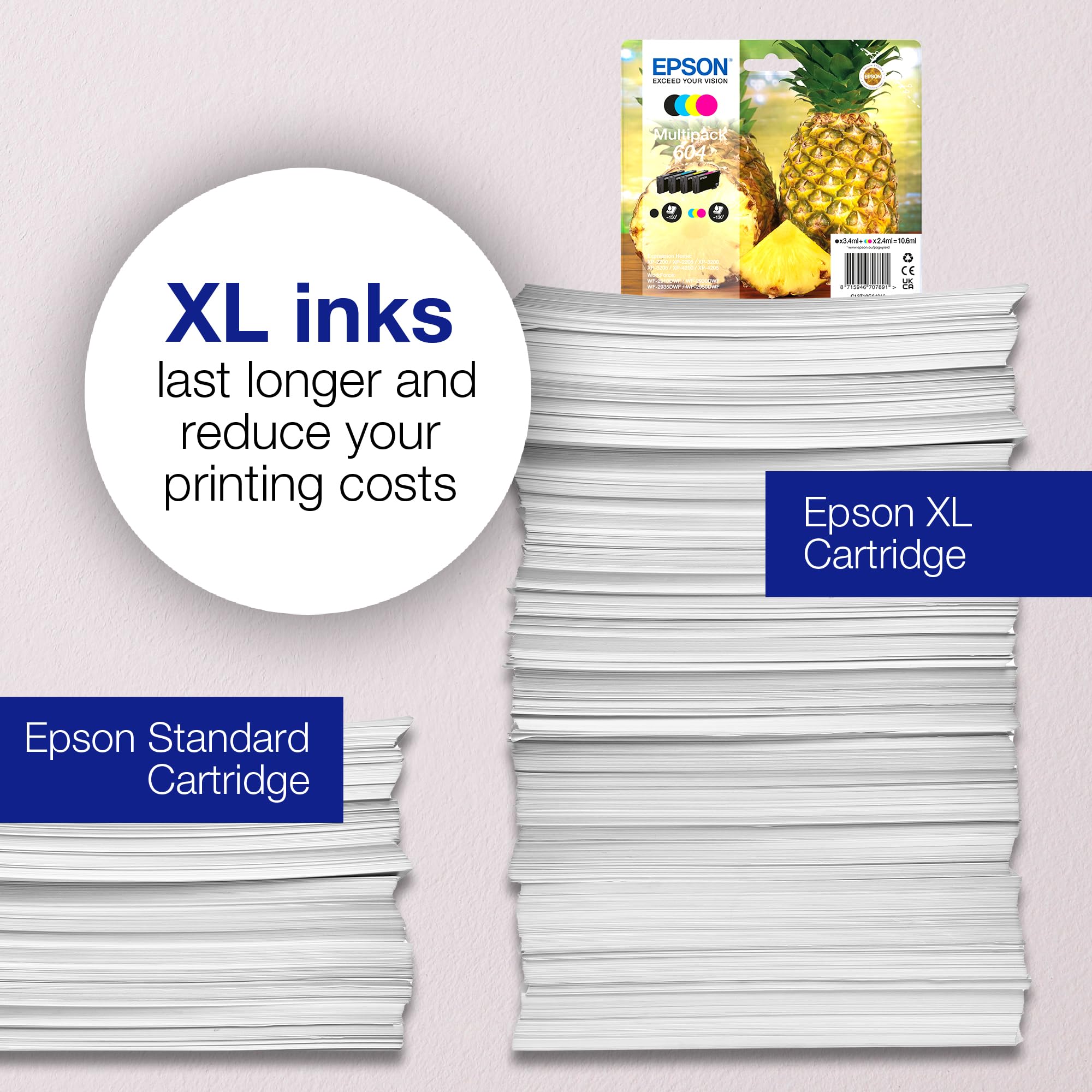 Amazon.com: Epson 604 Series Pineapple Ink Cartridges for Inkjet
